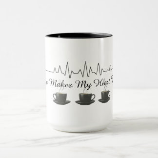 Coffee Makes My Heart Beat Mug