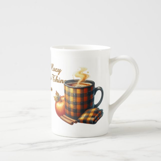 Coffee Makes Things Happen Bone China Mug (Right)