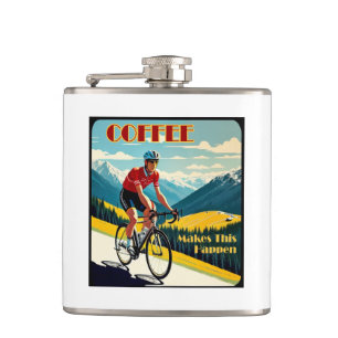 Coffee Makes This Happen Cycling Hip Flask