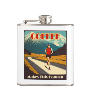 Coffee Makes This Happen Running Hip Flask