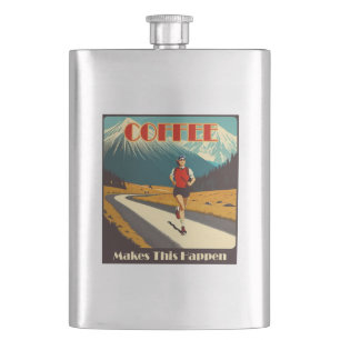 Coffee Makes This Happen Running Hip Flask