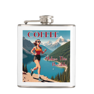 Coffee Makes This Possible Running Hip Flask