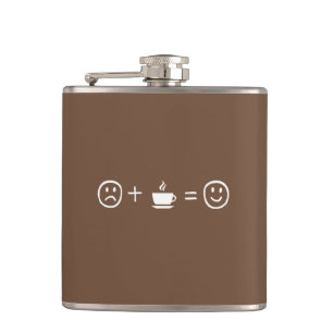 Coffee Makes You Happy Hip Flask