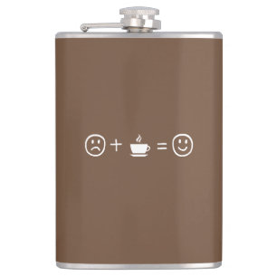 Coffee Makes You Happy Hip Flask