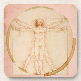 coffee man-from Da Vinci's Vitruvian Man Coaster