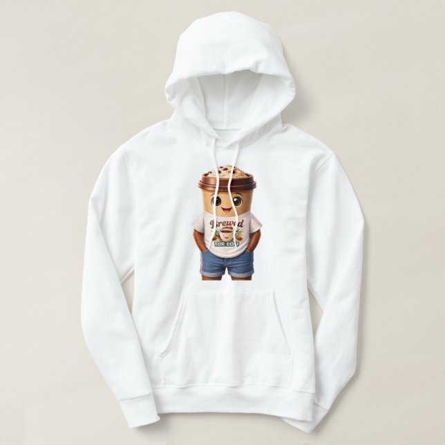 Coffee Man – Fun Design for True Caffeine Kings Hoodie (Design Front)