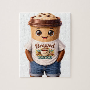 Coffee Man – Fun Design for True Caffeine Kings Jigsaw Puzzle