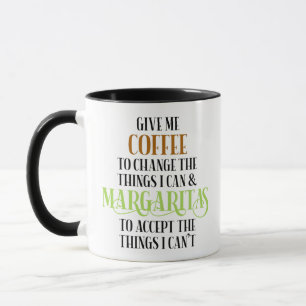 Coffee & Margarita Lover Funny Saying Mug