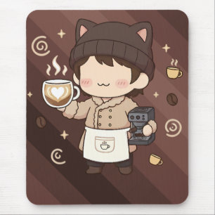 Coffee Master Espresso Expert Art Mouse Pad