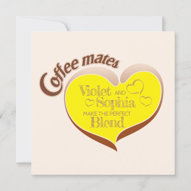 Coffee mates card (Front)