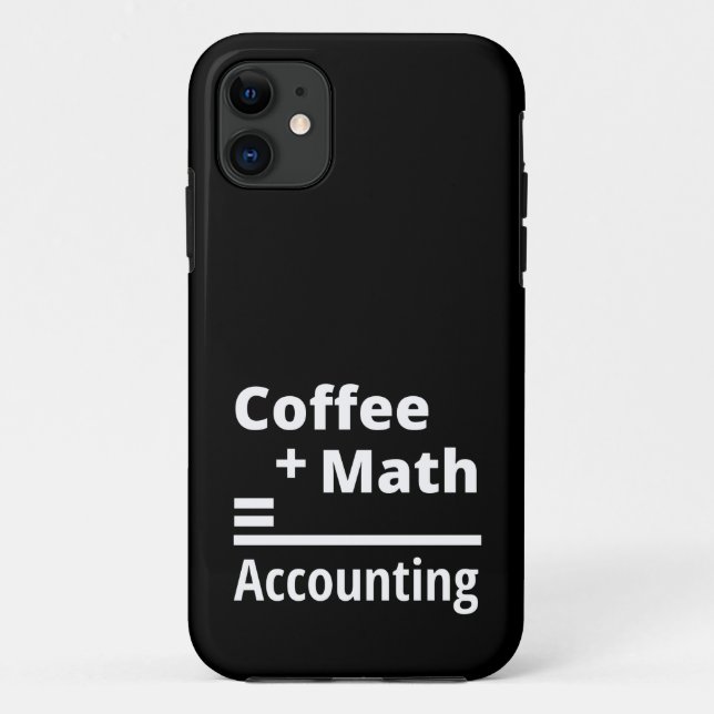 Coffee + Math = Accounting Case-Mate iPhone Case (Back)