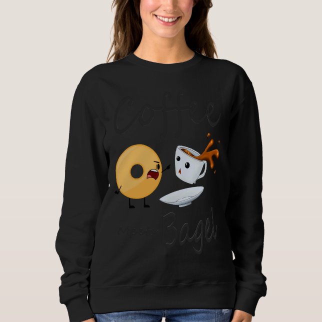 Coffee Meets Bagel Coffee Peloton Wine Sweatshirt (Front)