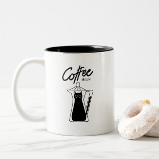 Coffee Meow Cute Cat Coffee Maker Mug