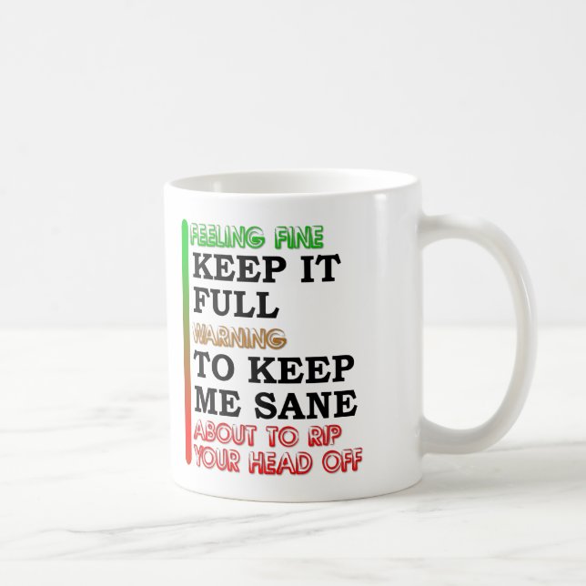 Coffee Metre Funny Mug (Right)