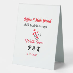 Coffee & milk blend love couple coffee red heart n