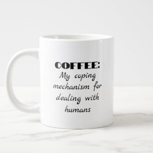 Coffee Misanthropy Humour Large Coffee Mug