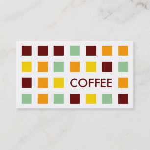 COFFEE (mod squares) Business Card