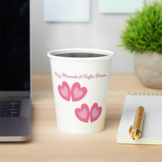 Coffee Moments & Coffee Dreams Mug Paper Cups