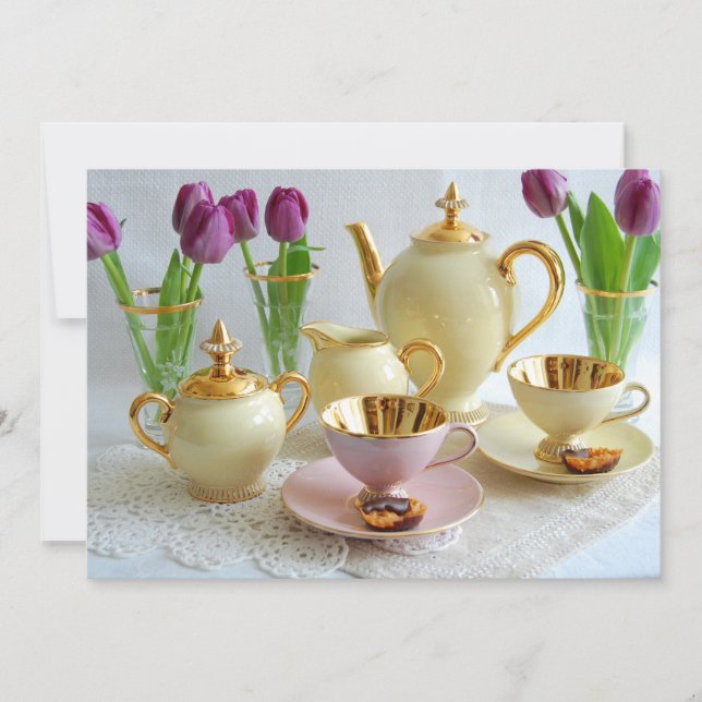 Coffee Morning Customizable Invitation Card (Front)