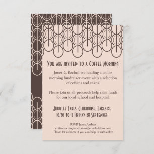 Coffee morning fundraiser event invitation