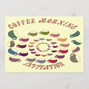 Coffee Morning Invitation Card