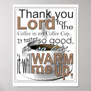 Coffee Morning Prayer Poster 