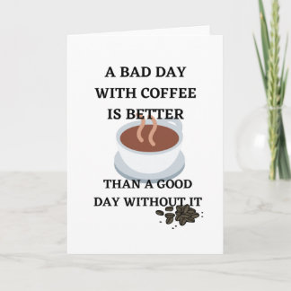 Coffee morning routine coffee quote gift card