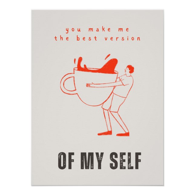 Coffee motivation poster (Front)
