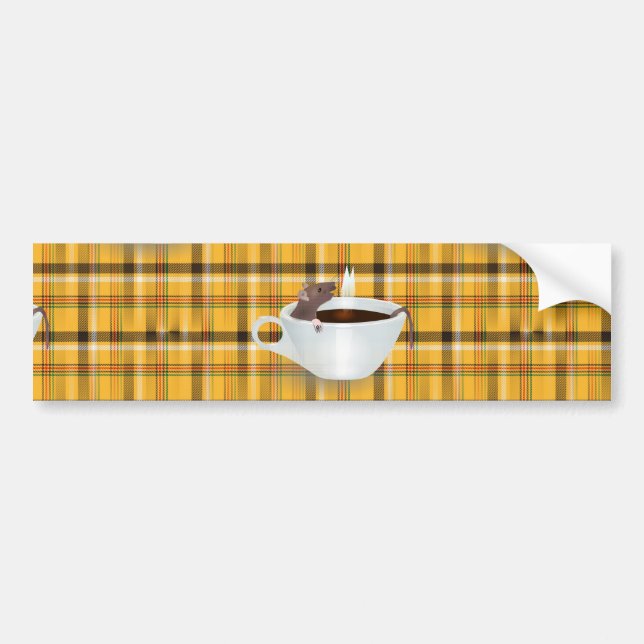 coffee mouse bumper sticker (Front)