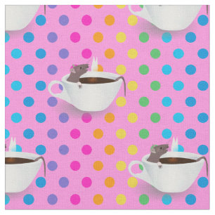 coffee mouse fabric