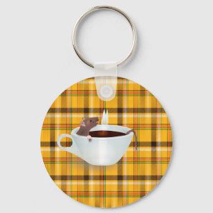 coffee mouse key ring