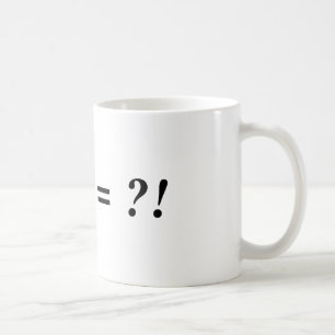 ! + ? = ?! COFFEE MUG
