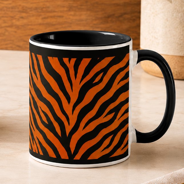 COFFEE MUG 11 OZ. "RED TIGER"  (Creator Uploaded)