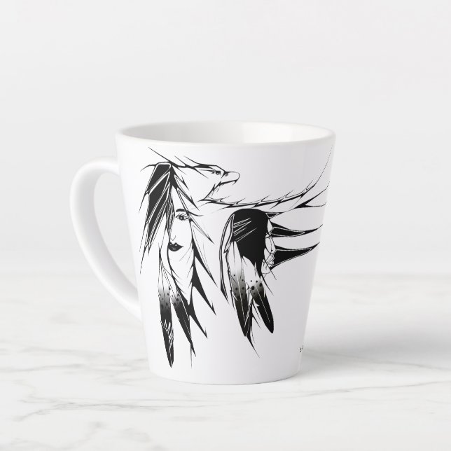 coffee mug 12 oz Eagle (Left Angle)