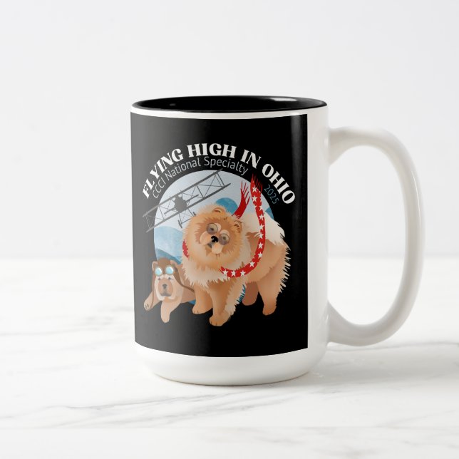 COFFEE MUG - 2 TONE BLACK W/2025 LOGO (Right)