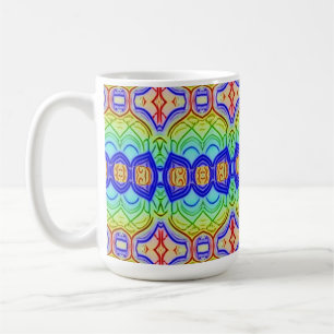 Coffee Mug, A vibrant colourful pattern Mug