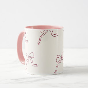 Coffee Mug - aesthetic pink bow 🎀
