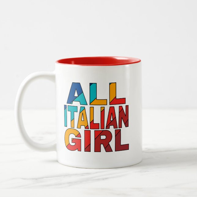 Coffee Mug All Italian Girl design (Left)