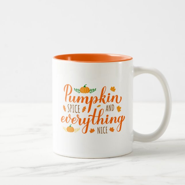 Coffee Mug-Autumn Two-Tone Coffee Mug (Right)