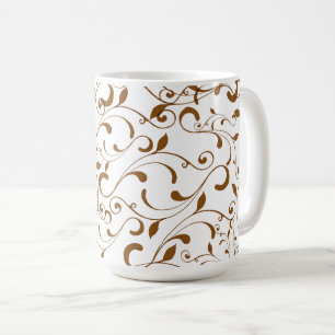 Coffee Mug-Brown Swirls Mug