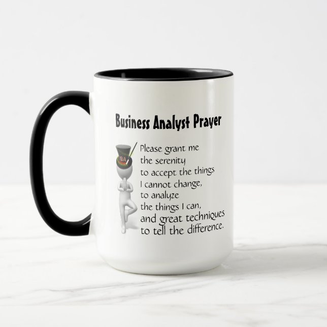 Coffee Mug Business Analyst Prayer (Left)