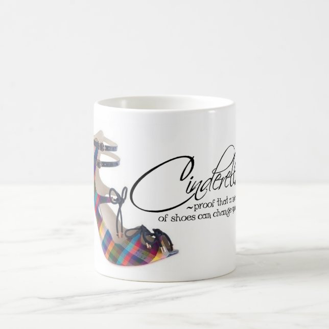 Coffee Mug Cinderella Colourful Shoes Quote Tea Cu (Center)