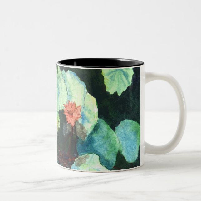 Coffee Mug - Cute Design – Water Lilies (Right)