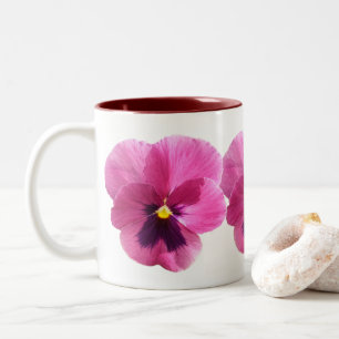 Coffee Mug - Dark Pink Pansy
