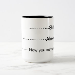 Coffee Mug.Don't speak to me Two-Tone Coffee Mug