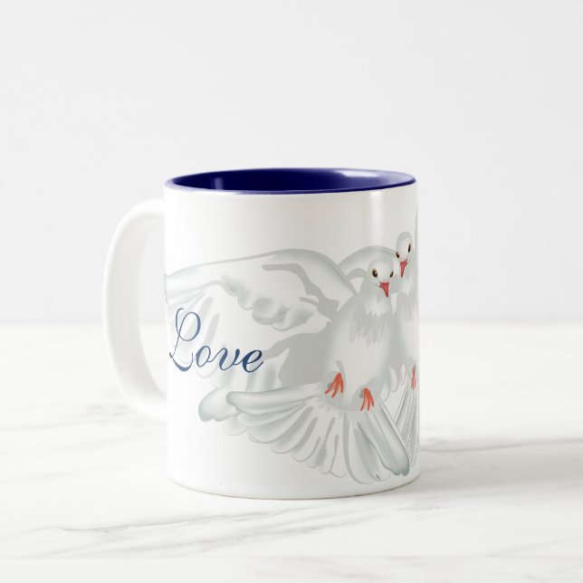 Coffee Mug Dove Love Peace (Front Left)