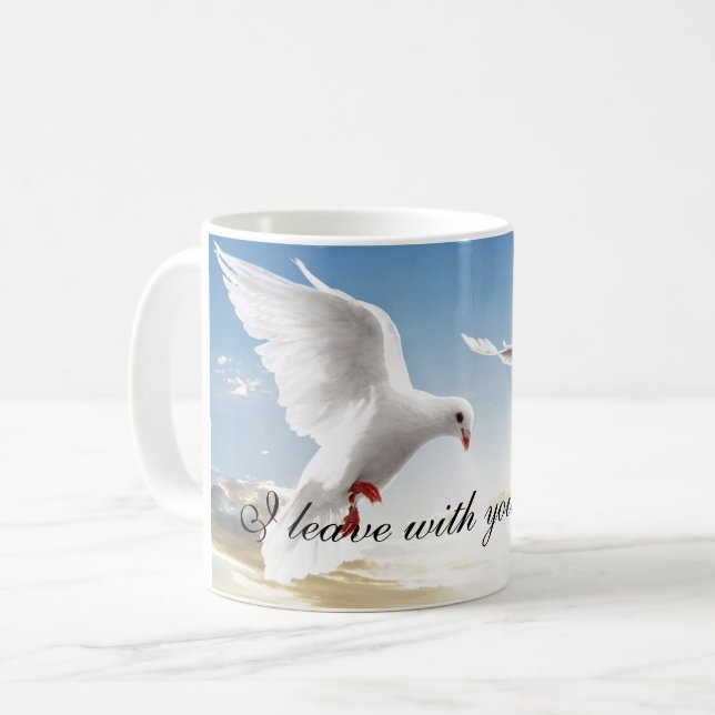 Coffee Mug Dove Peace (Front Left)
