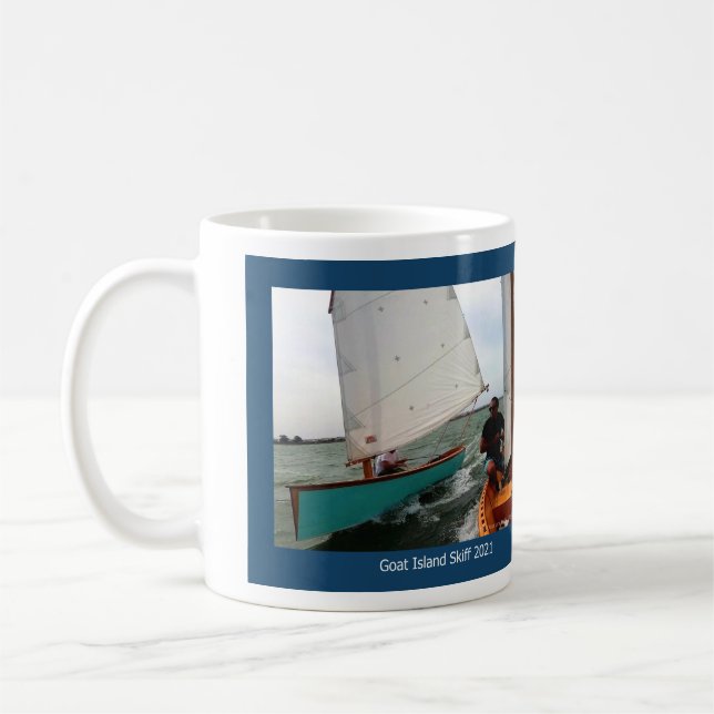 Coffee Mug for 2021 Goat Island Skiff Calendar (Left)