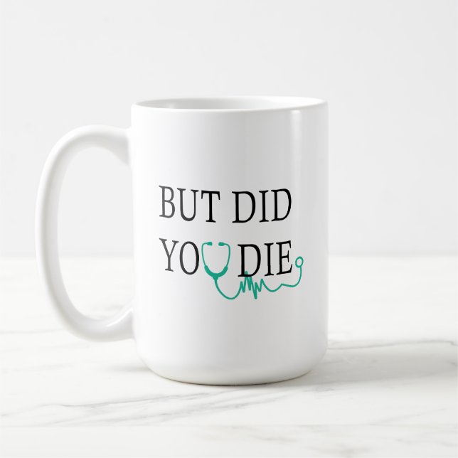 coffee mug for doctor, funny gift for nurse (Left)