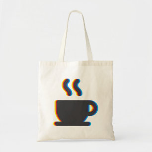 Coffee Mug Glitch Tote Bag